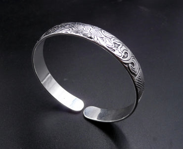 Bracelet en argent 999, fleur de lotus, spiritualité, Bouddha, méditation