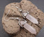 Boucles d'oreilles pendantes Pointes en Quartz Rose naturel - Crochets en argent 925