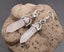 Boucles d'oreilles pendantes Pointes en Quartz Rose naturel - Crochets en argent 925