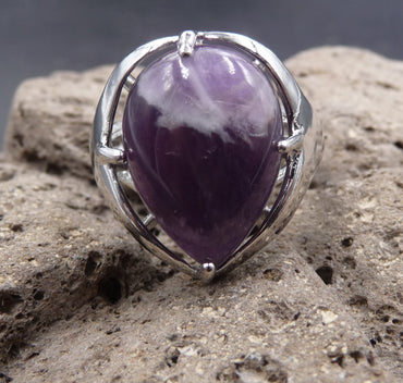 Bague "Spirituelle" en Améthyste du Brésil