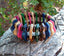 Bracelet ethnique multicolore en bois de cocotier artisanat Bali