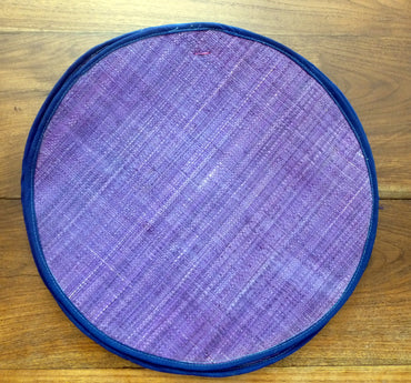 Lot de 6 sets de table en rabane violette - Artisanat de Madagascar