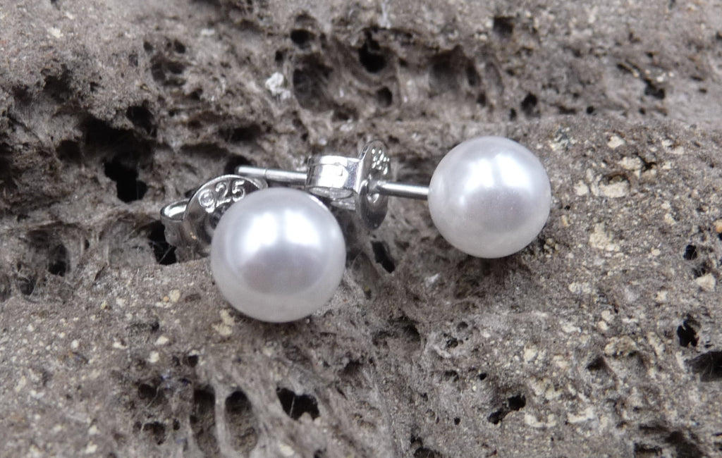 Boucles d’oreilles clou en Argent 925 – Perle d’eau douce naturelle