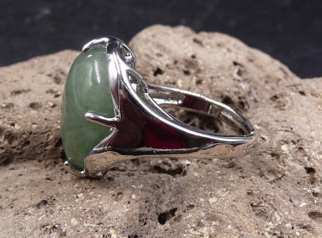 Bague réglable en Aventurine forme goutte
