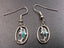 Boucles d'oreilles dauphin en nacre abalone - Crochets en argent 925