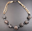 Collier ethnique Africain perles en terre cuite et bois de cocotier - Burkina Faso