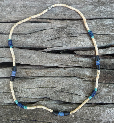 Collier ethnique Aztèque en bois - Artisanat du Mexique