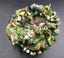 Bracelet vert en coquillages, pierres  naturelles et perles de verre