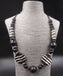 Collier ethnique perles en os de buffle et perles en bois