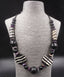 Collier ethnique perles en os de buffle et perles en bois