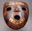 Masque Africain polychrome en céramique - Art Africain du Gabon