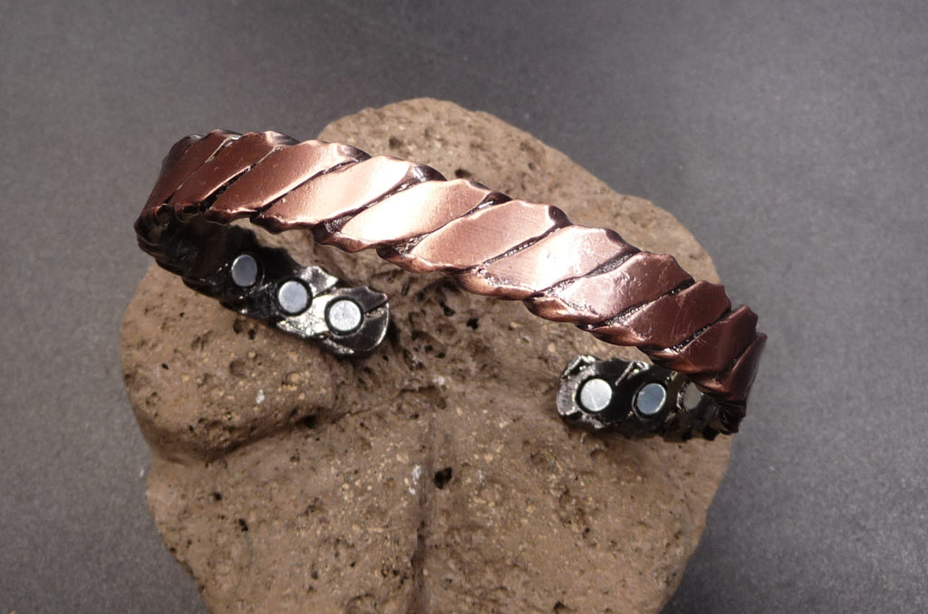 Bracelet magnétique en cuivre avec aimants Anti-Douleurs Arthrose Rhumatismes