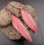 Boucles d'oreilles Amérindiennes plume rose et perles - Crochets en argent 925