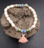 Bracelet bohème perles en pierres naturelles et pompon