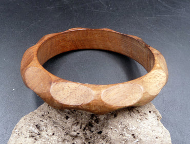 Bracelet jonc en bois d'olivier Made in Italy