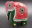 Statuette éléphant de cérémonie en bois peint (dot painting ) Sri Lanka