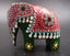 Statuette éléphant de cérémonie en bois peint (dot painting ) Sri Lanka
