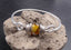 Bracelet jonc ethnique argent avec pierre