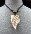 Collier ethnique tribal avec pendentif en corne de yack Népal