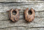 Boucles d'oreilles créoles piercing en bois de cocotier