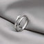 Bague ajustable câlin / amour / love en argent 925