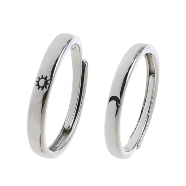 Bague Couple "Jour et Nuit"