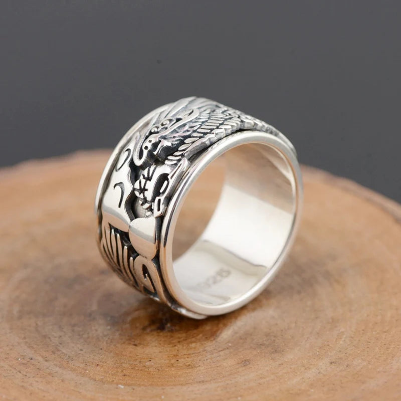 Bague Japonaise Dragon en Argent 925