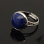 Bague ronde en Lapis Lazuli du Chili