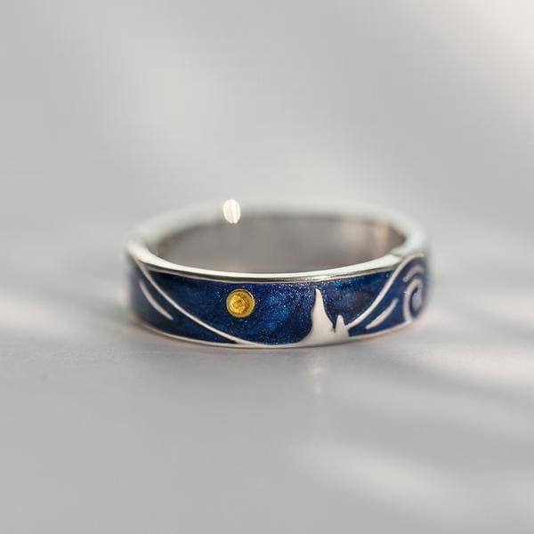 Bague Nuit étoilée “Van Gogh” en argent 925