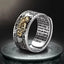 Bague Mantra Tibétaine Bouddhiste Feng Shui Pixiu Protection et Richesse