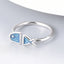 Bague poisson bleu