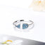 Bague poisson bleu