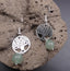 Boucles d'oreilles arbre de vie en pierres naturelles - Crochets en argent 925