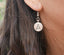 Boucles d'oreilles Bouddha Méditation crochets en argent 925