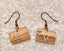 Boucles d'oreilles Vintage en papier artisanal