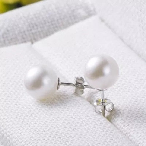 Boucles d’oreilles clou en Argent 925 – Perle d’eau douce naturelle