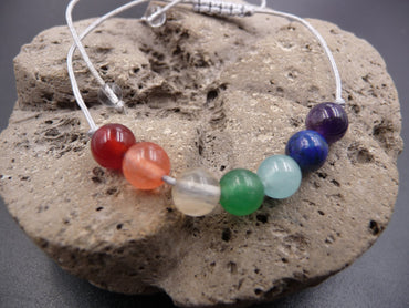 Bracelet Porte-bonheur 7 chakras en pierres semi-précieuses