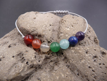 Bracelet Porte-bonheur 7 chakras en pierres semi-précieuses