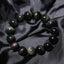 Bracelet en Obsidienne œil Celeste AAA - boules 10 mm