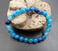 Bracelet en Agate bleue - Chance et Paix Intérieure