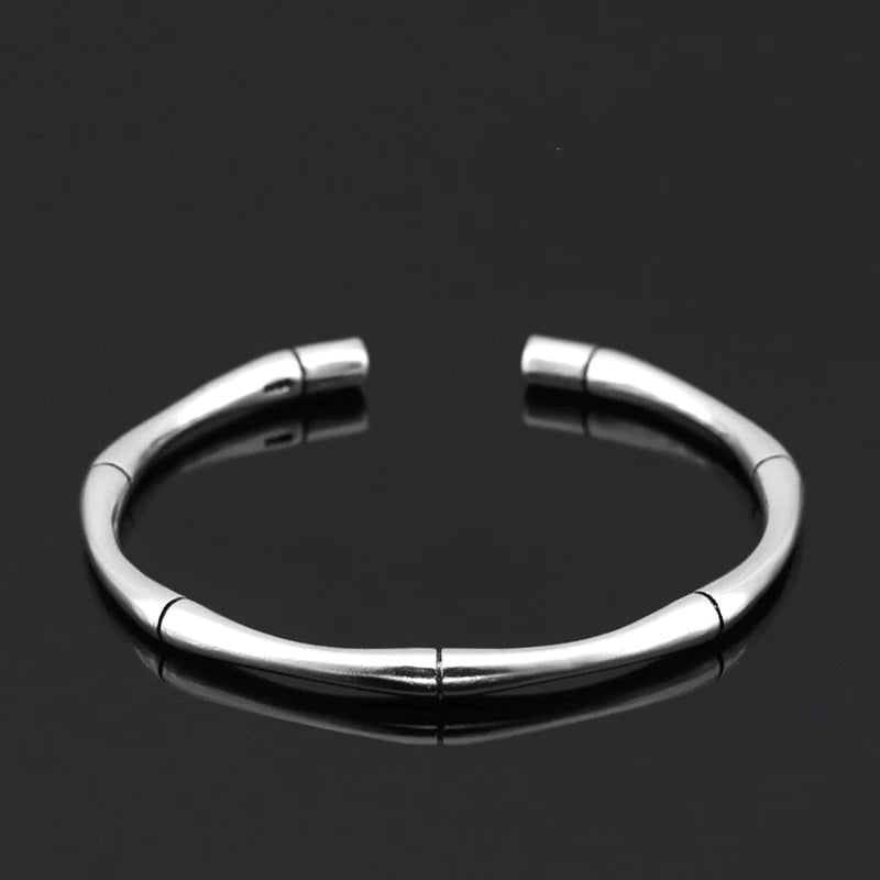 Bracelet jonc BAMBOO en argent 925 sterling