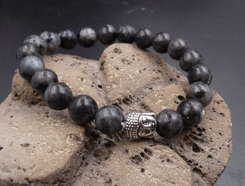 Bracelet Bouddha Thaï argent ou or en Labradorite du Canada