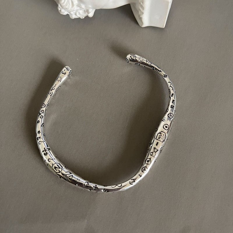 Bracelet jonc en argent 925 sterling Yoko