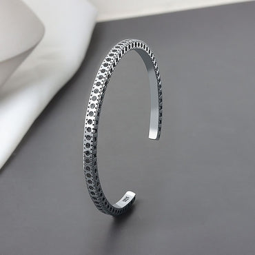 Bracelet jonc en argent 925 sterling Tara