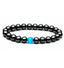 Bracelet Lithothérapie en Hématite + oeil de chat : fortifier et purifier