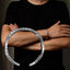 Bracelet jonc en argent 925 sterling gravure Poisson, Porte Bonheur Homme / femme