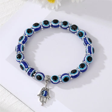 Bracelet main de Fatma porte bonheur et oeil turc