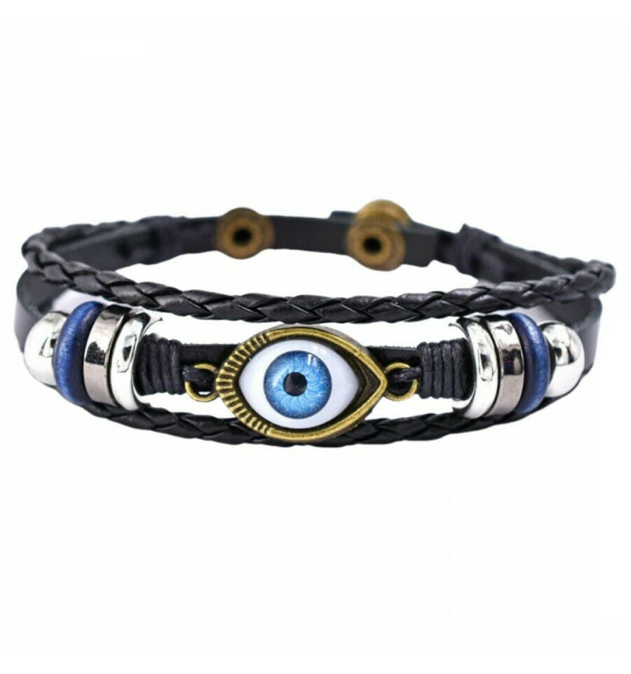 Bracelet porte-bonheur pour Homme. Amulette contre le mauvais oeil