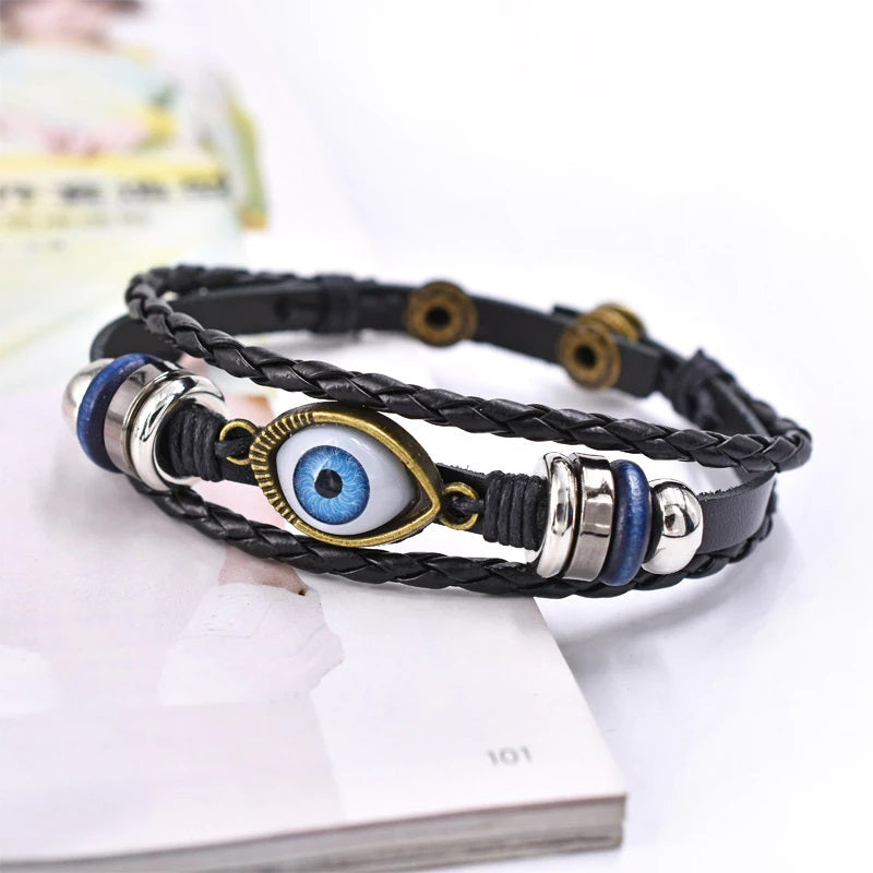 Bracelet porte-bonheur pour Homme. Amulette contre le mauvais oeil