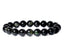 Bracelet en Obsidienne œil Celeste AAA - boules 10 mm